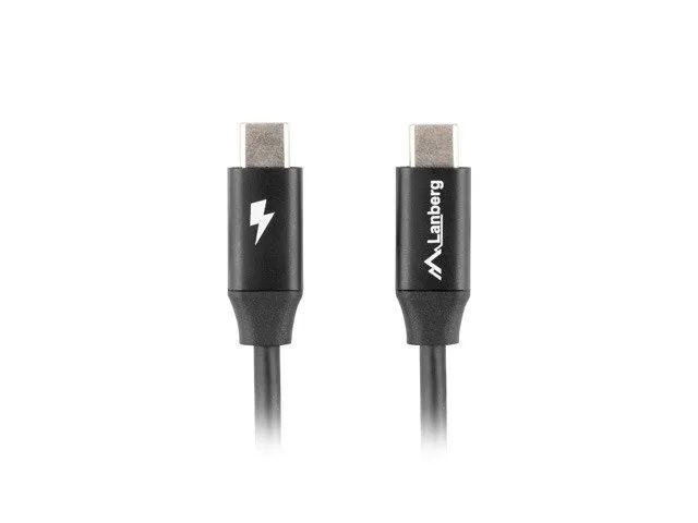 Lanberg USB-C 2.0 Cable, Quick Charge 4.0 | CA-CMCM-40CU-0018-BK | USB Type-C to USB Type-C | 1.8 m