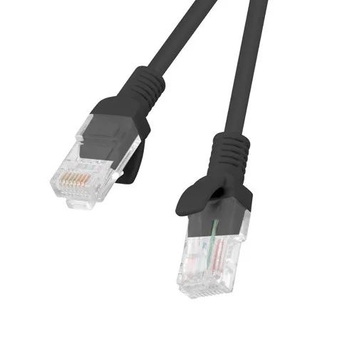 PATCHCORD KAT.6 UTP 1.5M CZARNY FLUKE PASSED LANBERG 10-PACK