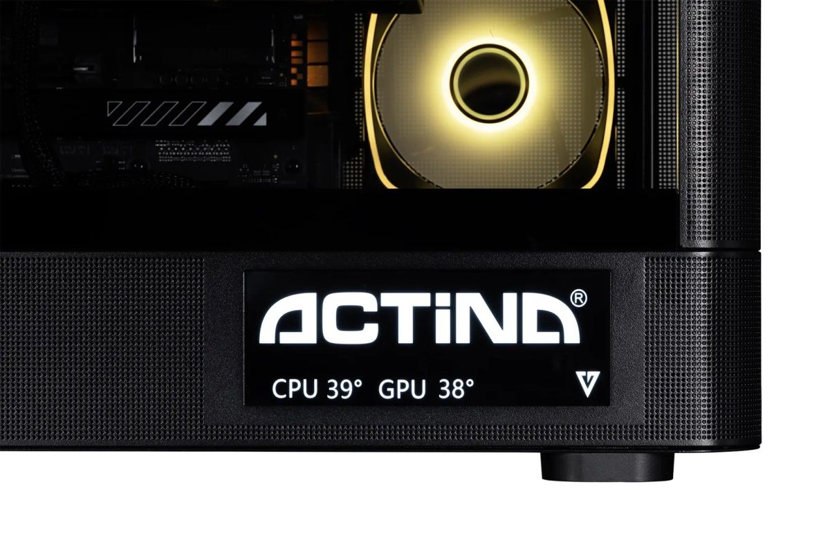 Actina 5901443440260 PC AMD Ryzen™ 7 9850X3D 32 GB DDR5-SDRAM 2 TB SSD NVIDIA GeForce RTX 5090 Windows 11 Home Midi Tower Black