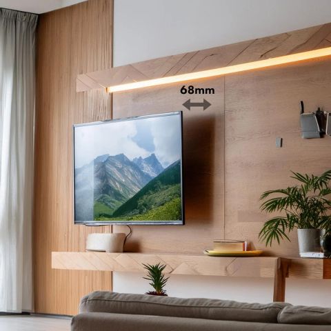 Maclean MC-422 TV Wall Mount Heavy Duty 43"-100" max VESA 800x400 120kg Tilting +/-15° Bracket Holder Hanger with Spirit Level Accessories