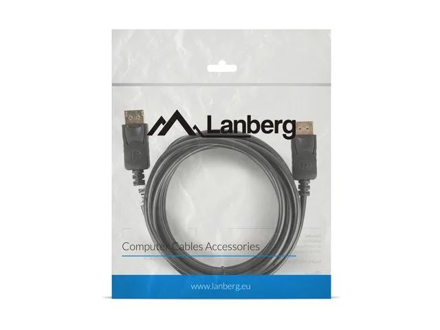 Lanberg | DisplayPort Cable 19 Pin V1.2 4K, 3 m | CA-DPDP-10CC-0030-BK | DisplayPort to DisplayPort