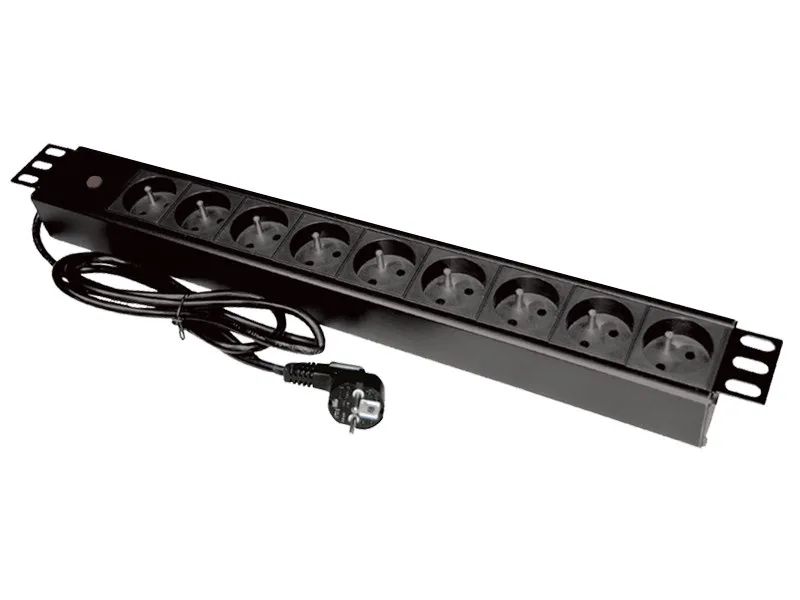 Alantec PZ09 power extension 1.8 m 9 AC outlet(s) Indoor Black