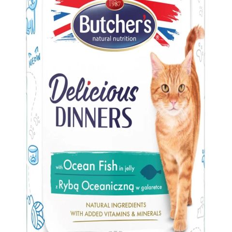 BUTCHER'S Delicious dinners Ocean Fish Chunks in jelly - wet cat food - 400 g