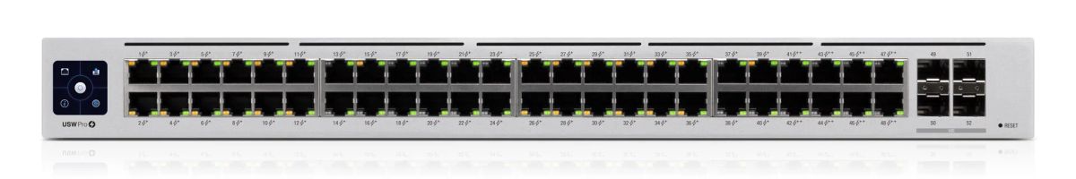 Switch|UBIQUITI|USW-PRO-48-POE|Type L3|Rack|48x10Base-T / 100Base-TX / 1000Base-T|4xSFP|PoE+ ports 48|600 Watts|USW-PRO-48-POE
