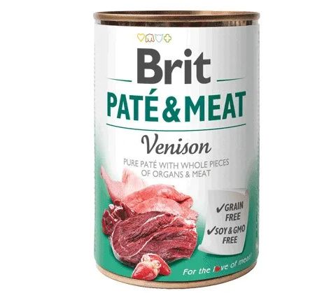 BRIT Paté & Meat with game - wet dog food - can - 400 g