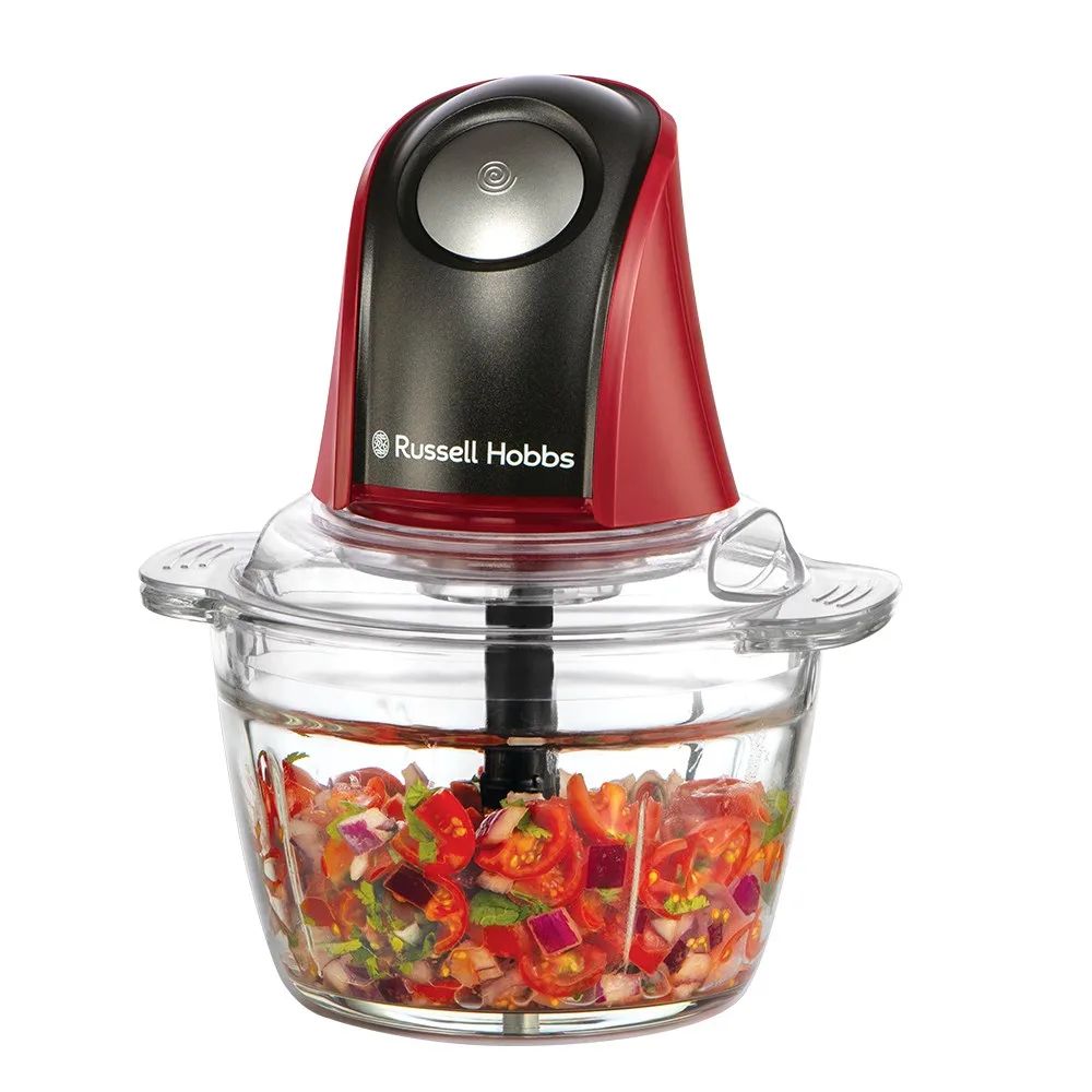 Russell Hobbs 27130-56 electric food chopper 0.5 L 200 W Black, Red, Transparent