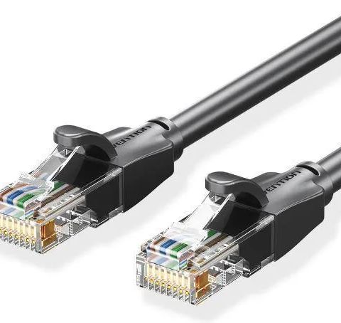 PATCH CABLE CAT.6 UTP/2M BLACK IBEBH VENTION