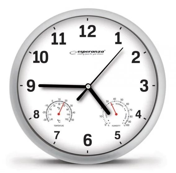 Esperanza EHC016W wall/table clock Quartz clock Round White