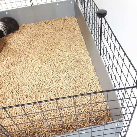 C&C Modular cage 4x2 145 x 75 cm silver