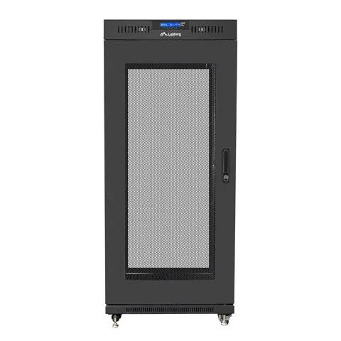 Lanberg | Rack cabinet 19" free-standing 27U/600x600 (flat pack) with mesh door, LCD | FF01-6627-23BL | Black