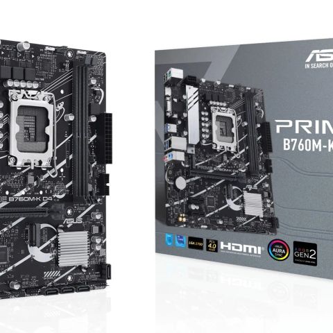 Mainboard|ASUS|Intel B760 Express|LGA1700|Micro-ATX|Memory DDR4|Memory slots 2|2xPCI-Express 4.0 1x|1xPCI-Express 4.0 16x|2xM.2|1x15pin D-sub|1xHDMI|2xUSB 2.0|4xUSB 3.2|1xPS/2|1xRJ45|3xAudio port|PRIMEB760M-KD4