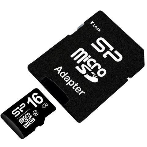 Silicon Power | 16 GB | MicroSDHC | Flash memory class 10 | SD adapter