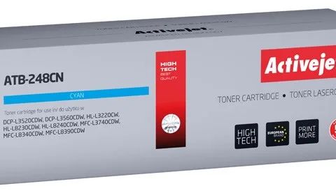 Activejet ATB-248CN Toner (Replacement for Brother TN248C; Supreme; 1000 pages; cyan)