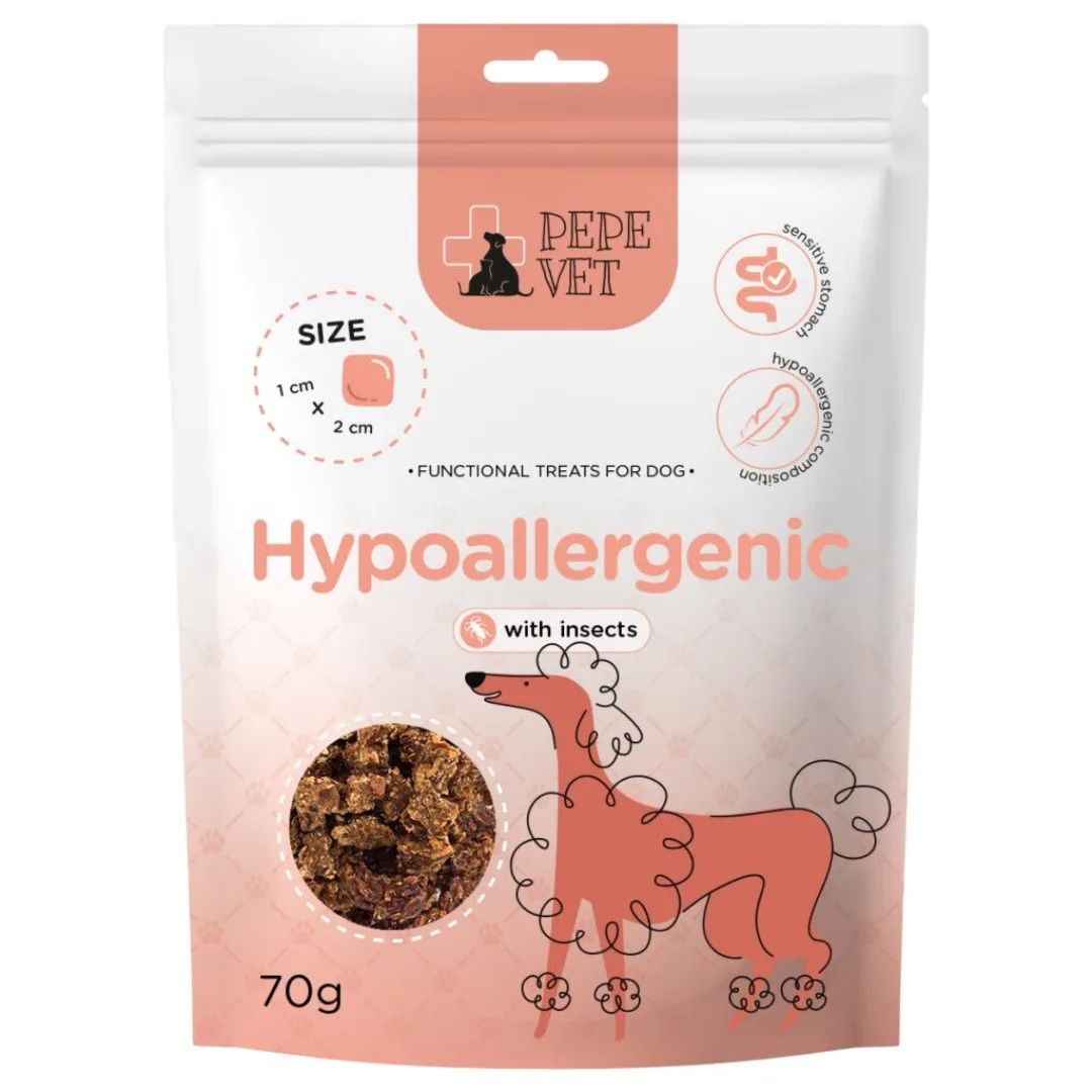 PEPE Vet Hypoallergenic Insect - dog treat - 70g