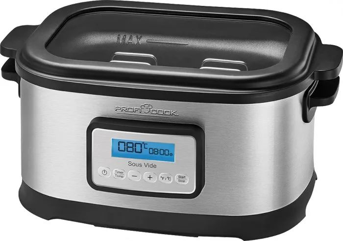 ProfiCook PC-SV 1112 8 L 520 W Black, Stainless steel
