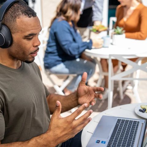 Poly Voyager Surround 80 UC Microsoft Teams Certified USB-C Headset +USB-C/A Adapter