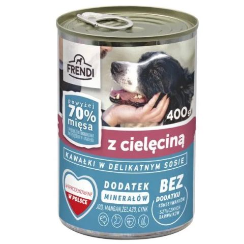 FRENDI with Veal chunks in delicate sauce - wet dog food - 400g
