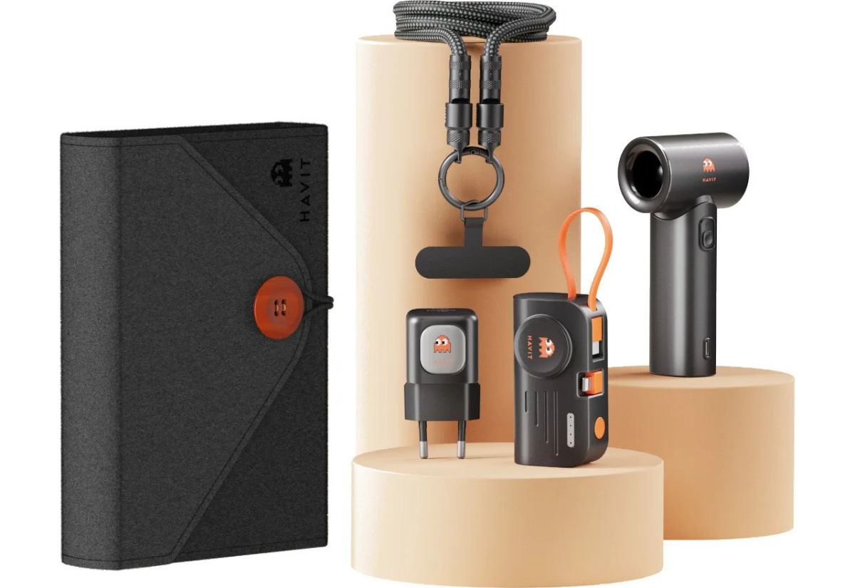 Havit STK011 EU Travel Set - set (travel charger + power bank + USB-C cable + hand fan)