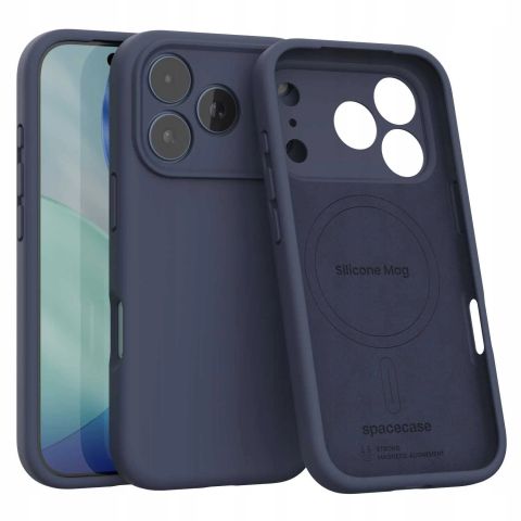Spacecase Silikoonümbris iPhone 17 Pro Deep Blue