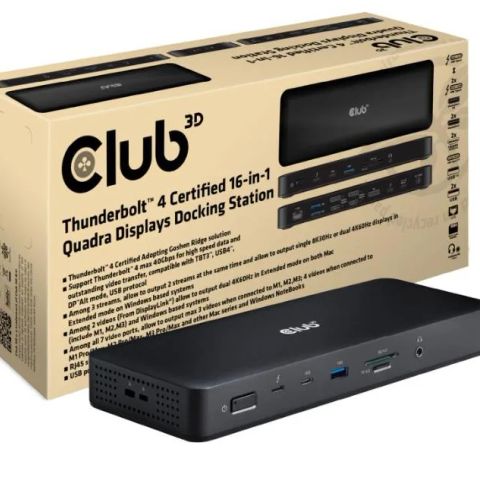 NB ACC DOCKING STATION 16IN1/THUNDERBOLT CSV-1583 CLUB3D
