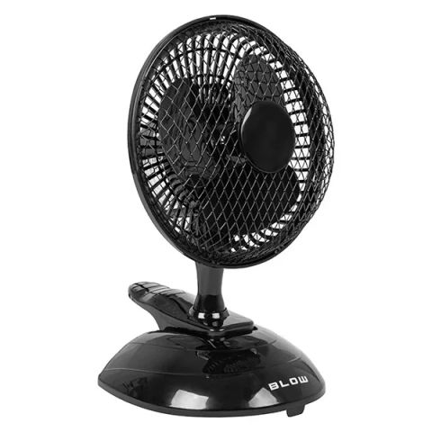Desk fan 6"/15cm Clip 25W 2in1 Black