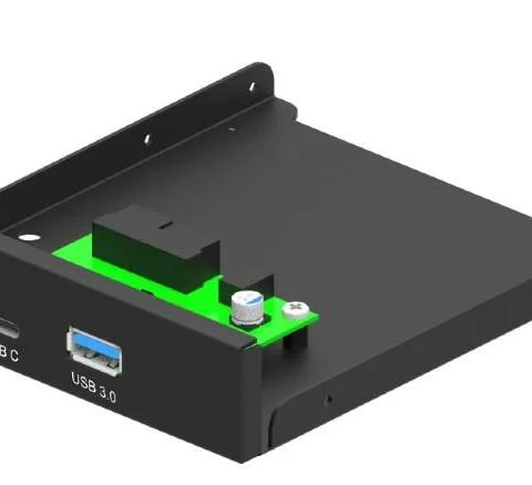 CASE ACC FRONT 3.5" PANEL/USB 2P FDI3-U3C-01 GEMBRID