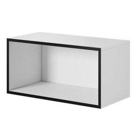 Cama open storage cabinet ROCO RO4 75/37/37 white/black