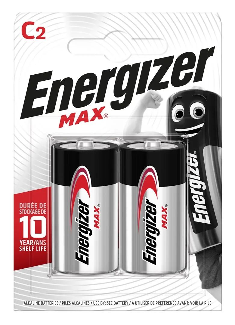 ENERGIZER BATTERY MAX C LR14. 2 pcs. ECO package