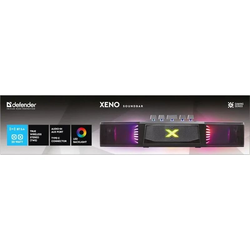 DEFENDER SOUNDBAR XENO 20W LED BLUETOOTH 65129