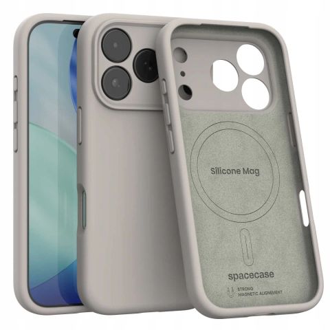 Spacecase Silikoonümbris iPhone 17 Pro Max Stone