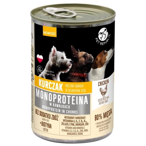 PET REPUBLIC Monoprotein Chicken - wet dog food - 400g