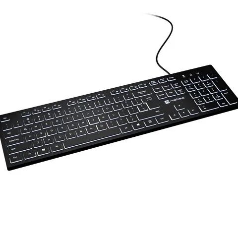 Natec Herring Glow US Keyboard with white backlight
