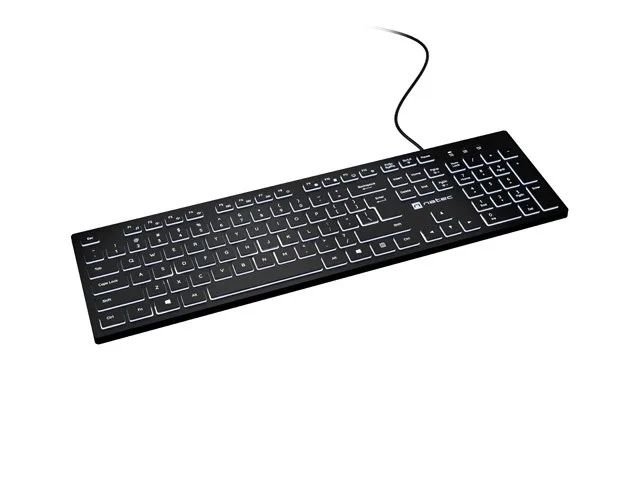 Natec Herring Glow US Keyboard with white backlight