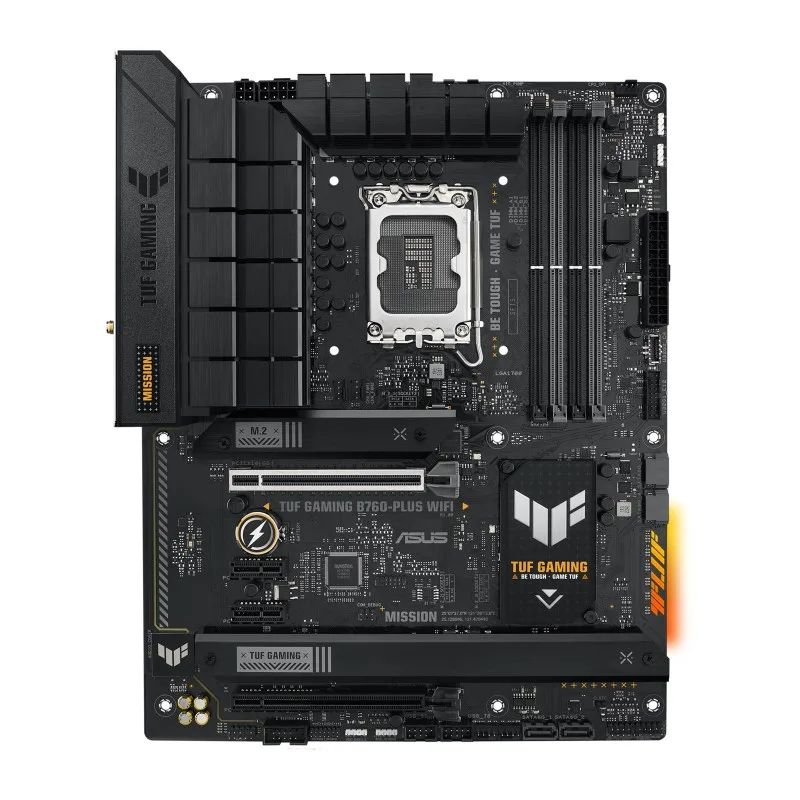 Mainboard|ASUS|Intel B760 Express|LGA1700|ATX|Memory DDR5|Memory slots 4|2xPCI-Express 3.0 1x|1xPCI-Express 3.0 16x|1xPCI-Express 5.0 16x|3xM.2|1xHDMI|1xDisplayPort|1xUSB 2.0|4xUSB 3.2|1xUSB-C|1xOptical S/PDIF|1xRJ45|5xAudio port|TUFGAMINGB760-PLUSW…