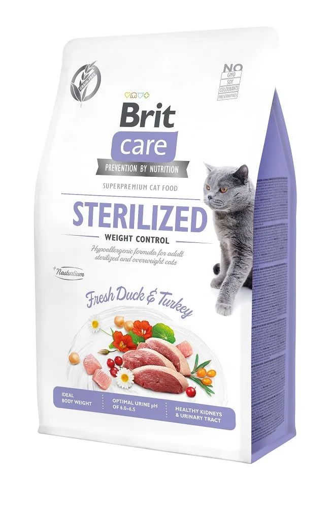 BRIT Care Grain-Free Sterilized Weight Control - dry cat food - 2 kg