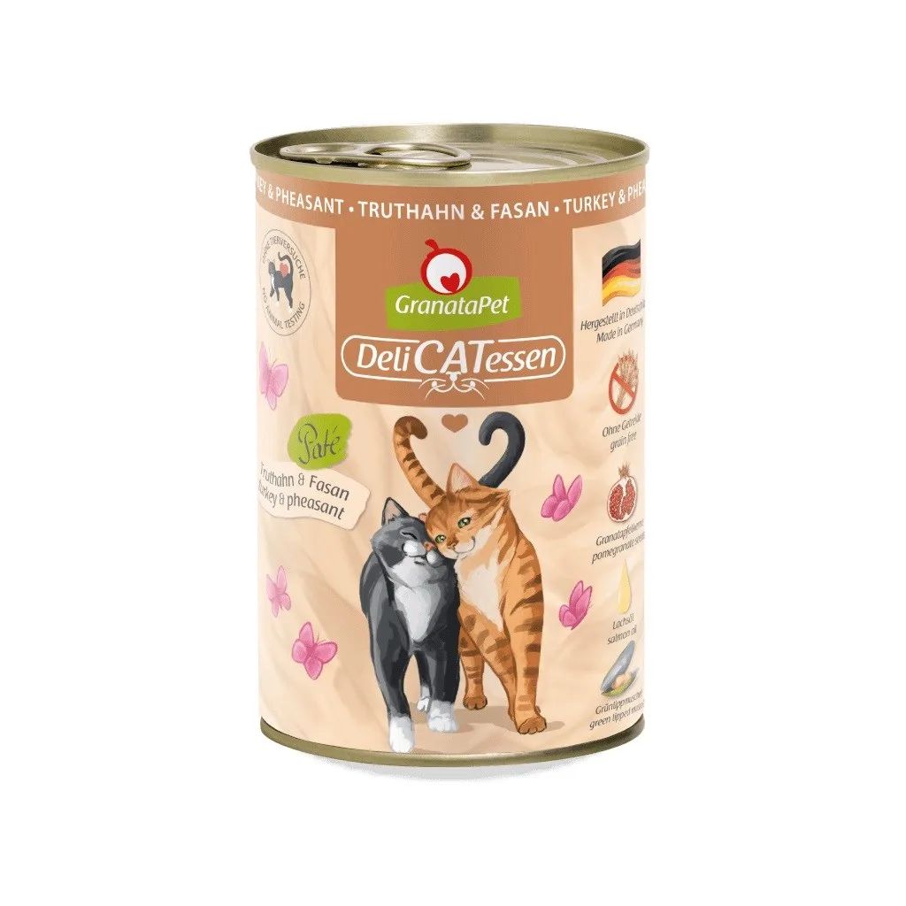 Granatapet DeliCatessen Turkey & Pheasant – wet cat food 400 g