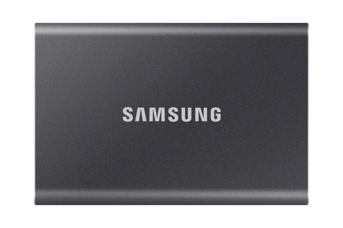 External SSD|SAMSUNG|T7|1TB|USB 3.2|Write speed 1000 MBytes/sec|Read speed 1050 MBytes/sec|MU-PC1T0T/WW