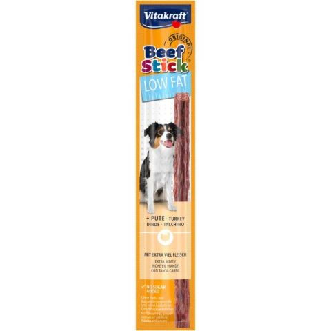 VITAKRAFT Beef Stick Low Fat with turkey - dog treat - 12 g