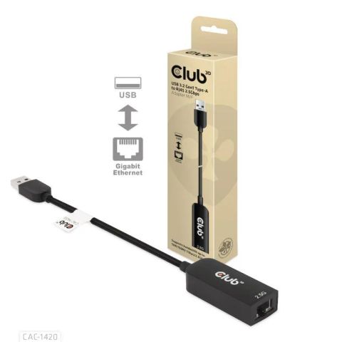 I/O ADAPTER USB3.2 TO RJ45/M/F CAC-1420 CLUB3D