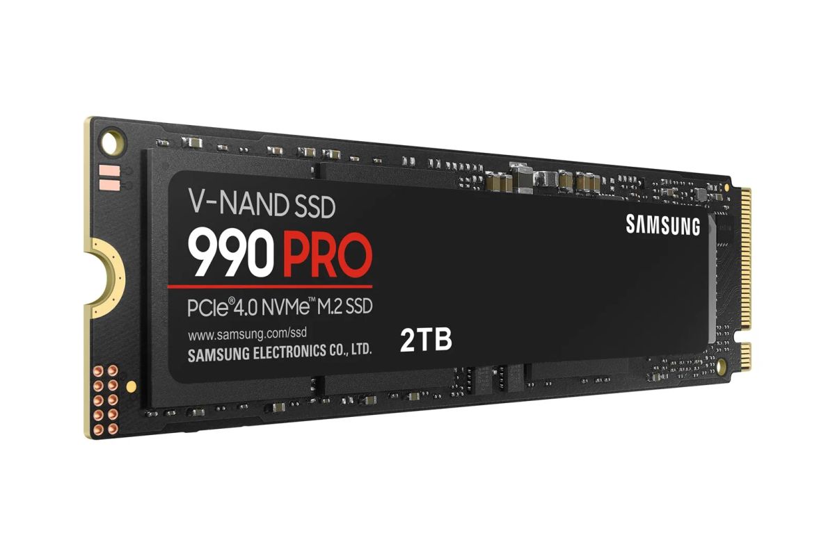 SSD|SAMSUNG|990 PRO|2TB|M.2|PCIE|NVMe|MLC|Write speed 6900 MBytes/sec|Read speed 7450 MBytes/sec|2.3mm|TBW 1200 TB|MTBF 1500000 hours|MZ-V9P2T0BW