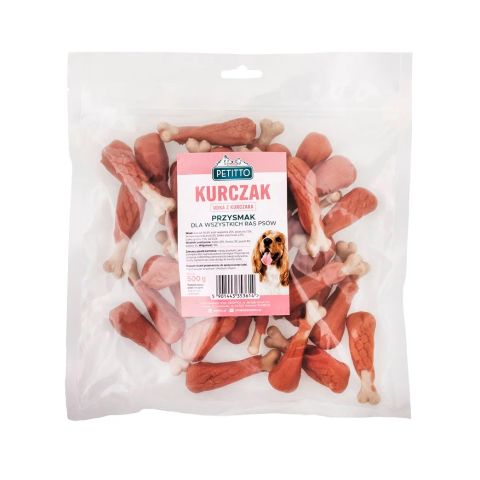 PETITTO Chicken legs - dog treat - 500g