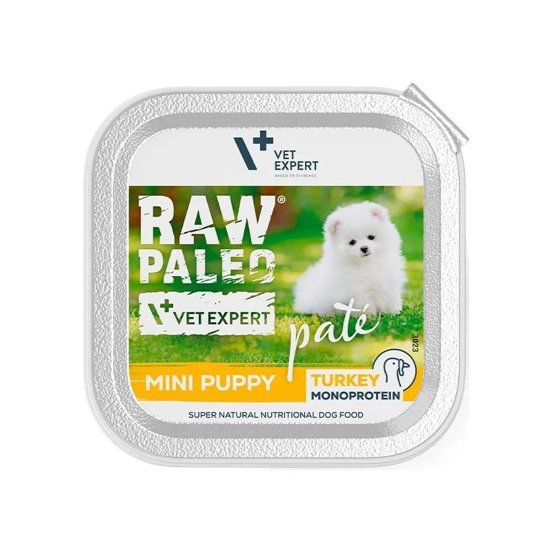 VETEXPERT Raw Paleo Pate Mini Puppy Turkey - wet food for puppies - 150 g