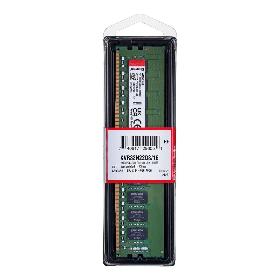 MEMORY DIMM 16GB PC25600 DDR4/KVR32N22D8/16 KINGSTON