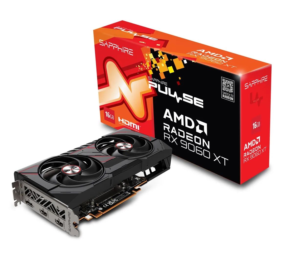 Graphics Card|SAPPHIRE|AMD Radeon RX 9060 XT|16 GB|GDDR6|128 bit|PCIE 5.0 16x|GPU 2700 MHz|Dual Slot Fansink|2xHDMI|1xDisplayPort|11350-03-20G