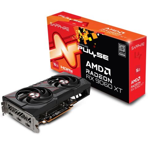 Graphics Card|SAPPHIRE|AMD Radeon RX 9060 XT|16 GB|GDDR6|128 bit|PCIE 5.0 16x|GPU 2700 MHz|Dual Slot Fansink|2xHDMI|1xDisplayPort|11350-03-20G