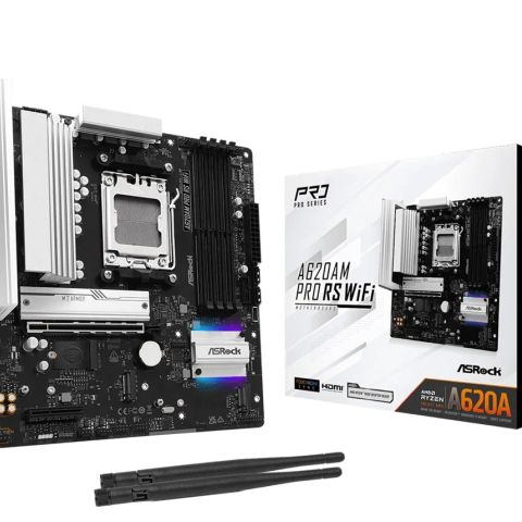 Asrock A620AM Pro RS WiFi AMD A620A Socket AM5 micro ATX