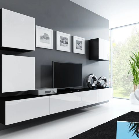 Cama Living room cabinet set VIGO 22 black/white gloss