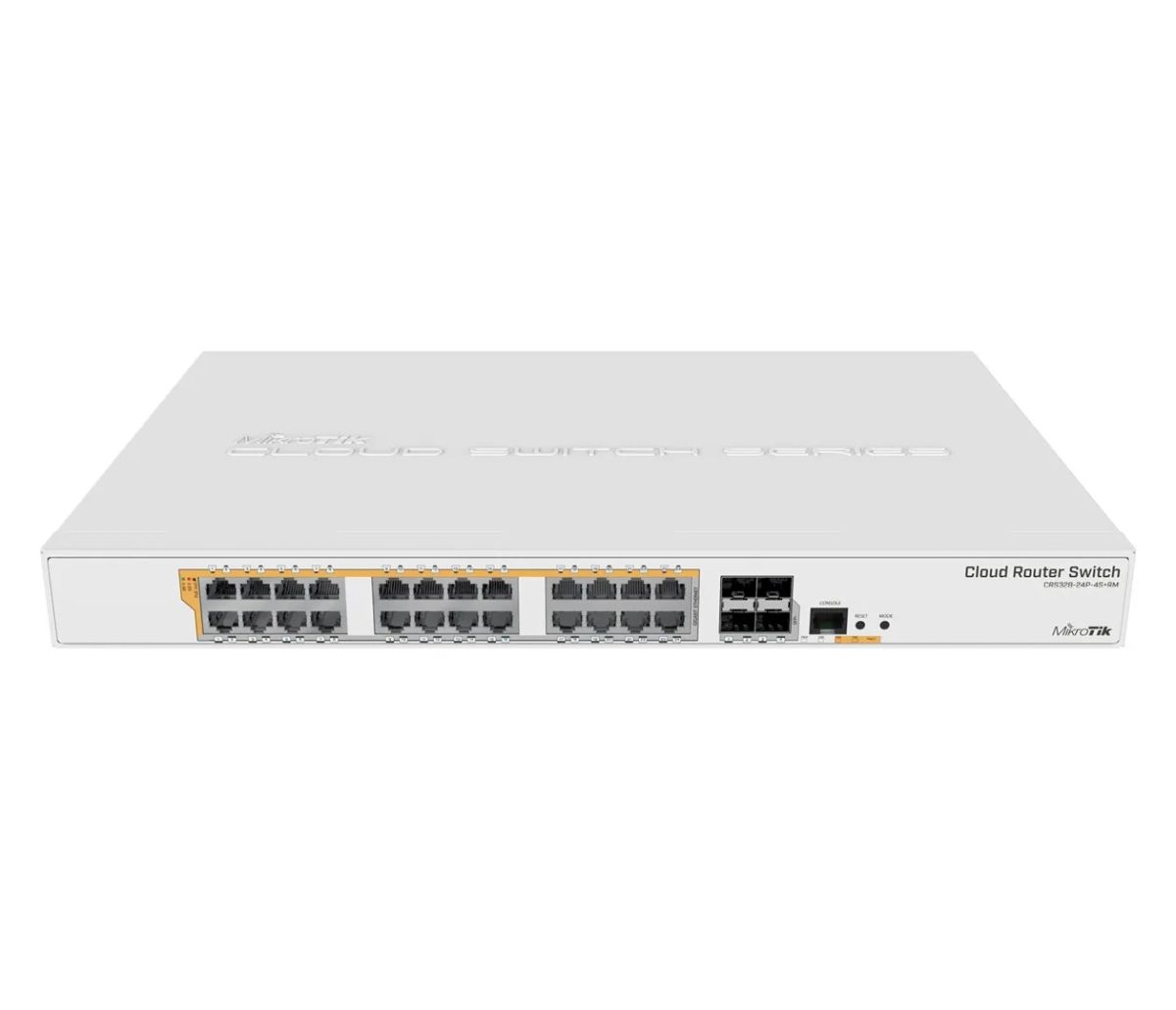 Switch|MIKROTIK|Type L3|Rack|24x10Base-T / 100Base-TX / 1000Base-T|4xSFP+|1xRJ45|CRS328-24P-4S+RM