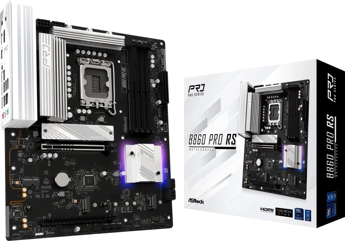 Mainboard|ASROCK|Intel B860 Express|LGA1851|ATX|Memory DDR5|Memory slots 4|1xPCI-Express 4.0 16x|1xPCI-Express 5.0 16x|1xM.2|1xHDMI|1xDisplayPort|1xAudio-In|1xAudio-Out|1xMicrophone|2xUSB 2.0|6xUSB 3.2|1xUSB-C|1xRJ45|B860PRORS