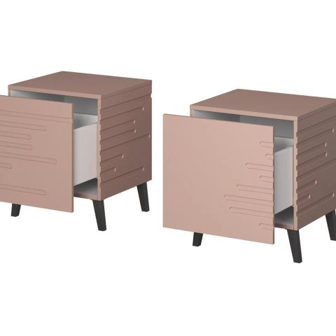 Cama bedside cabinet NOVA 44x40x52 pink matt